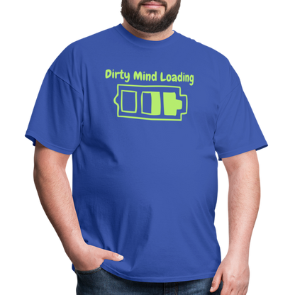 Dirty Mind Loading T-Shirt - royal blue