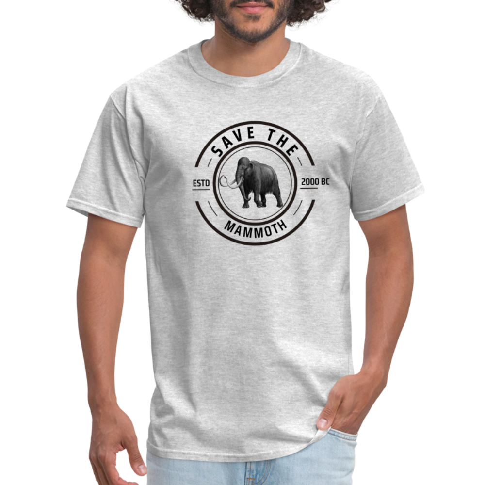 Save The Mammoth T-Shirt - heather gray