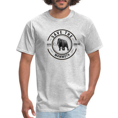 Save The Mammoth T-Shirt - heather gray