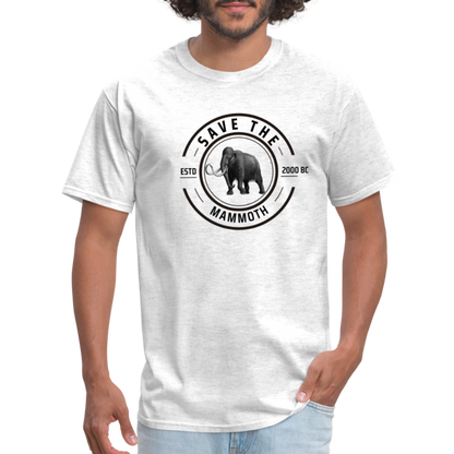 Save The Mammoth T-Shirt - light heather gray