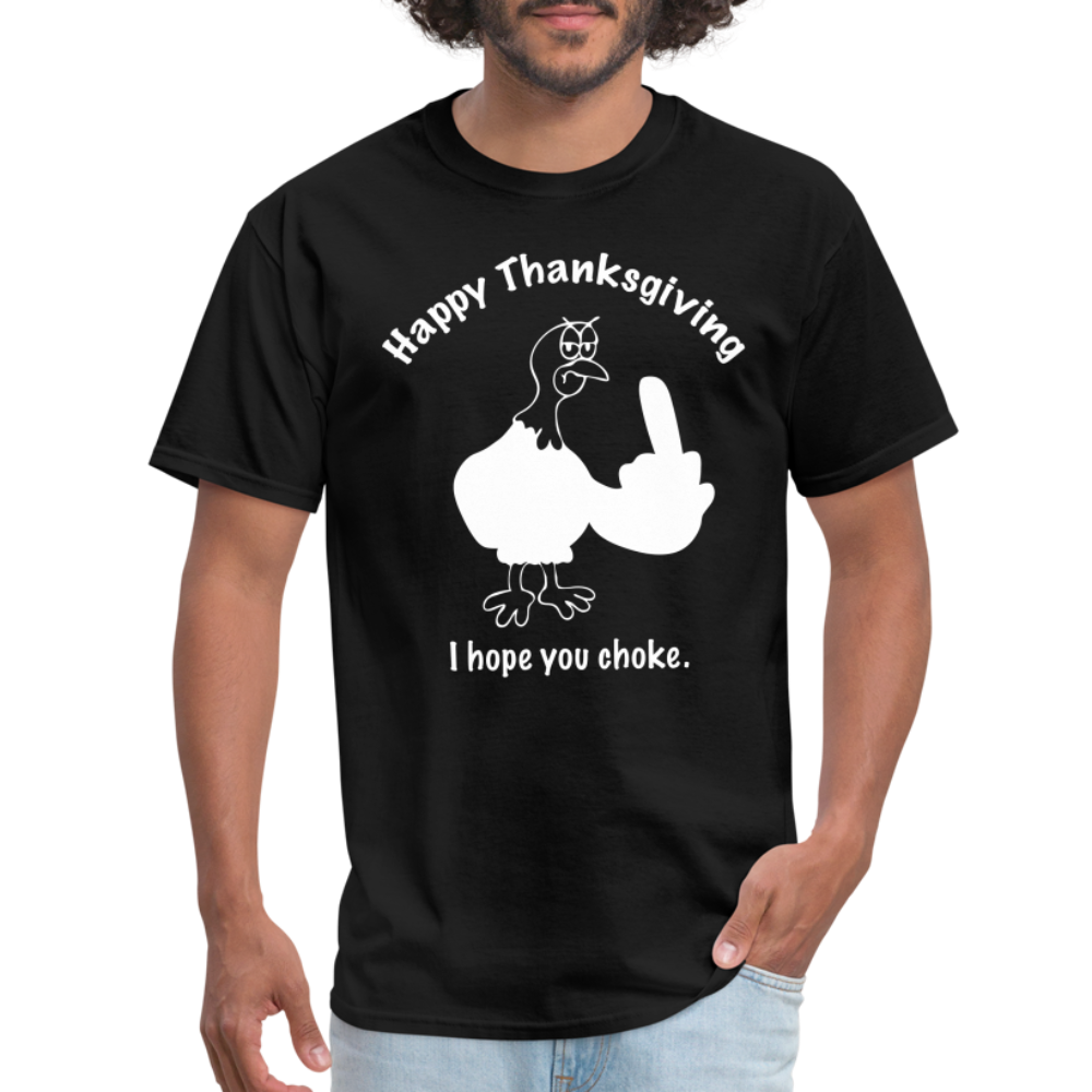 Happy Thanksgiving T-Shirt - black