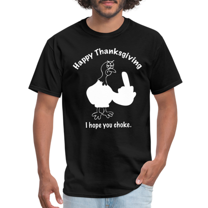 Happy Thanksgiving T-Shirt - black