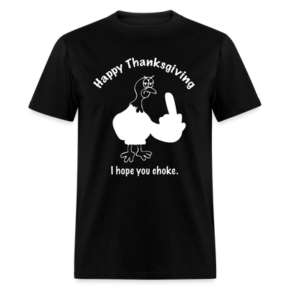 Happy Thanksgiving T-Shirt - black