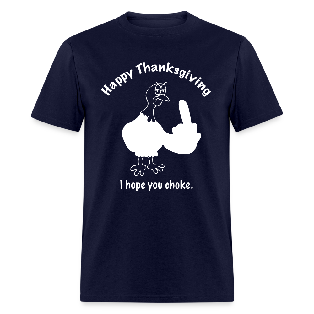 Happy Thanksgiving T-Shirt - navy