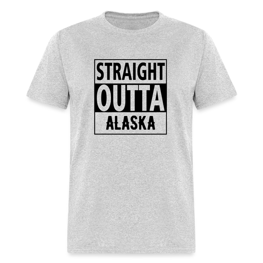 Straight Outta Alaska T-Shirt - heather gray