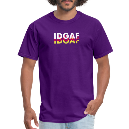 IDGAF T-Shirt - purple