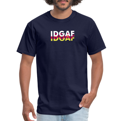 IDGAF T-Shirt - navy