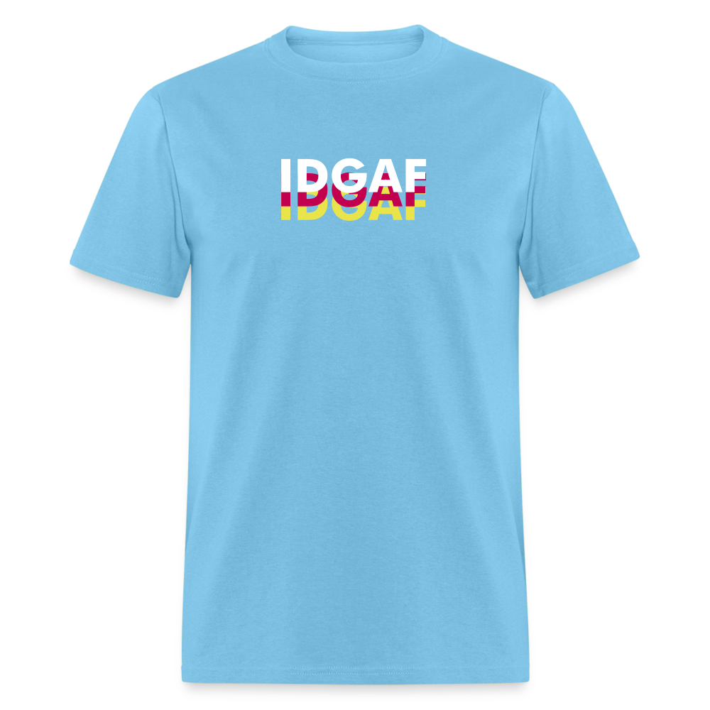 IDGAF T-Shirt - aquatic blue