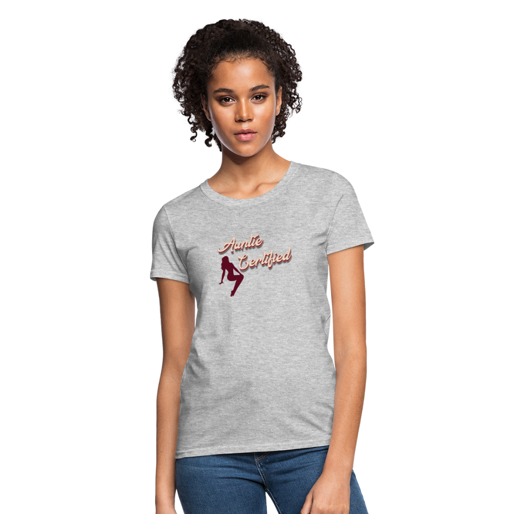 Auntie Certified T-Shirt - heather gray