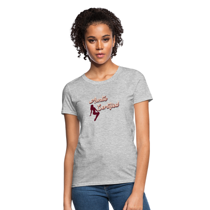 Auntie Certified T-Shirt - heather gray