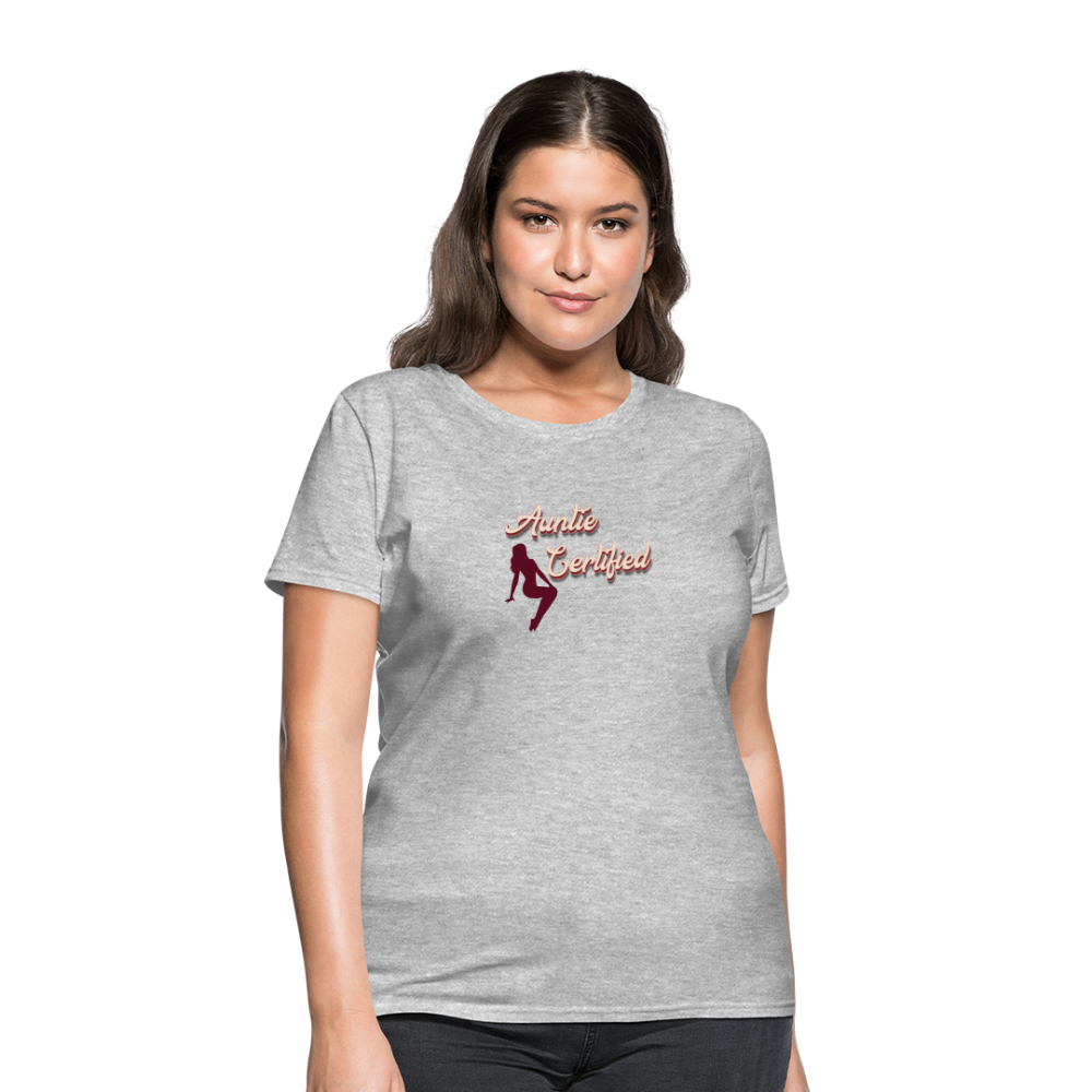 Auntie Certified T-Shirt - heather gray