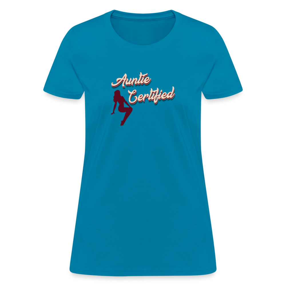 Auntie Certified T-Shirt - turquoise