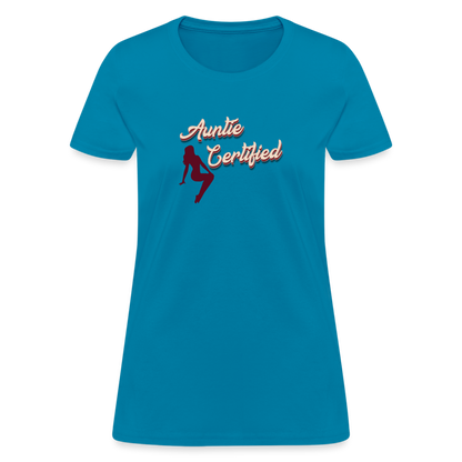 Auntie Certified T-Shirt - turquoise