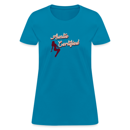 Auntie Certified T-Shirt - turquoise