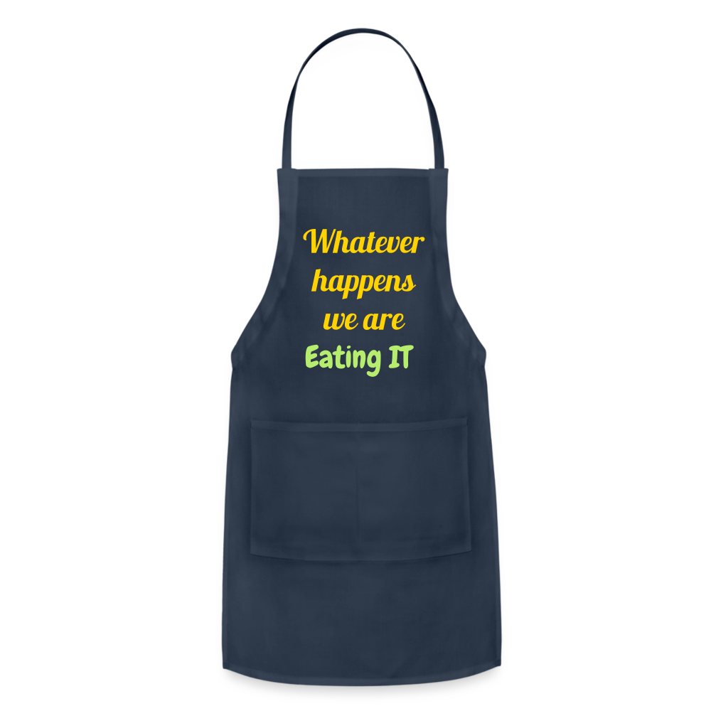 Whatever Happens Apron - navy