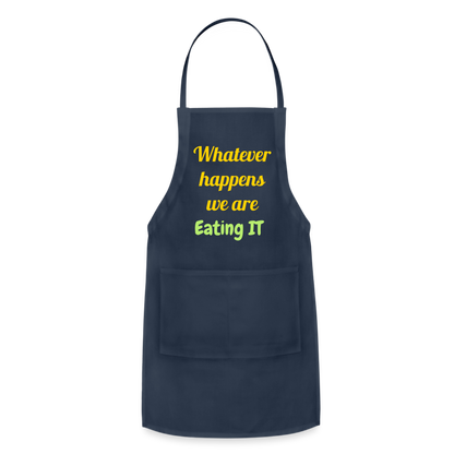 Whatever Happens Apron - navy