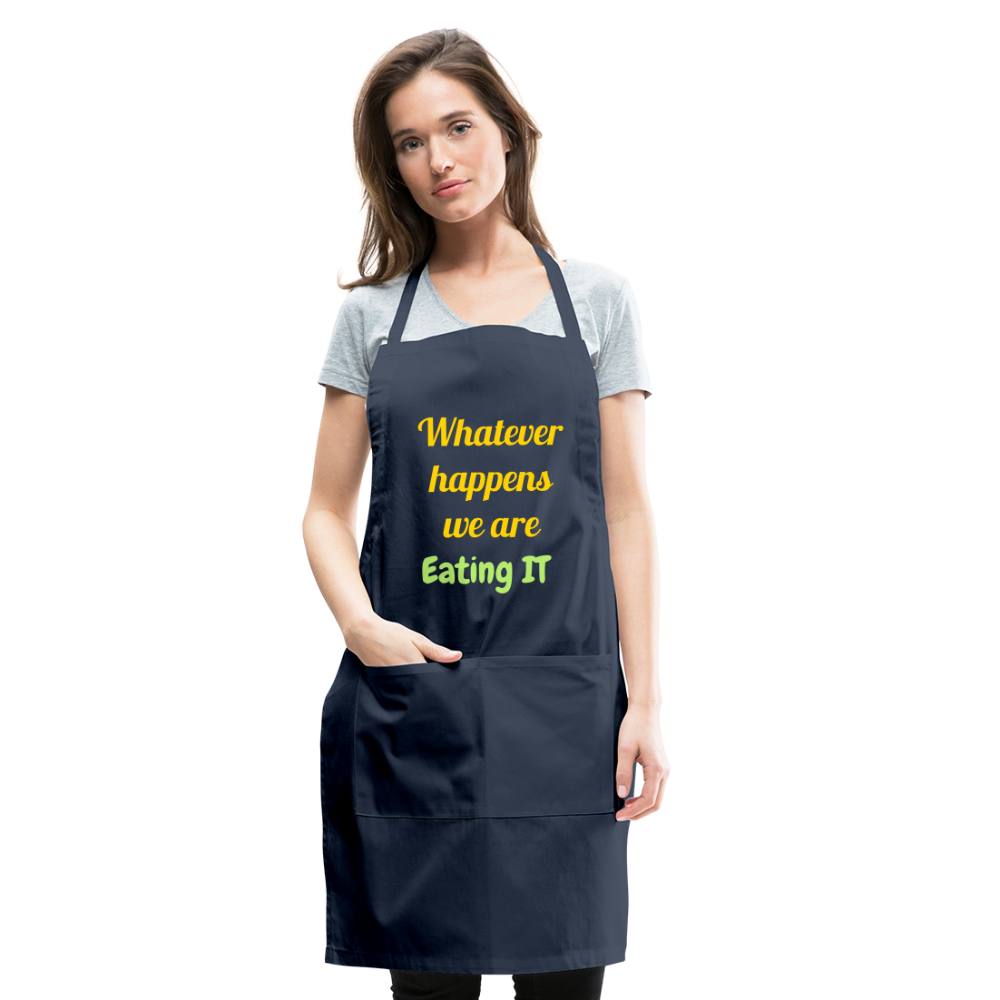 Whatever Happens Apron - navy