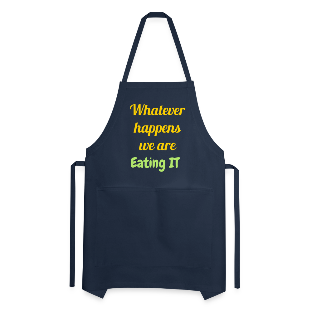 Whatever Happens Apron - navy