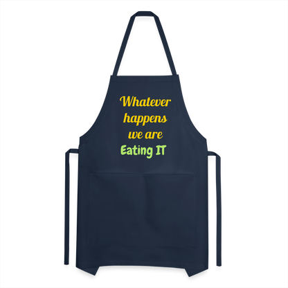 Whatever Happens Apron - navy