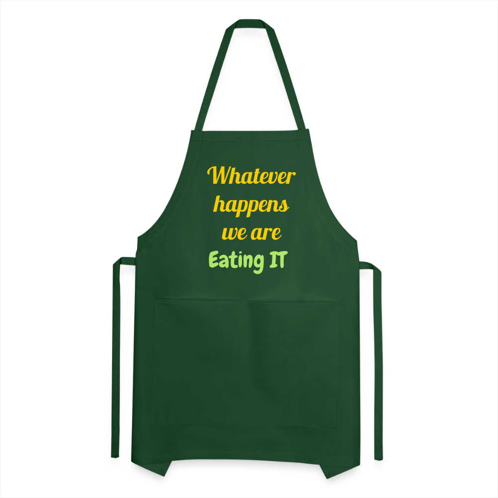 Whatever Happens Apron - forest green