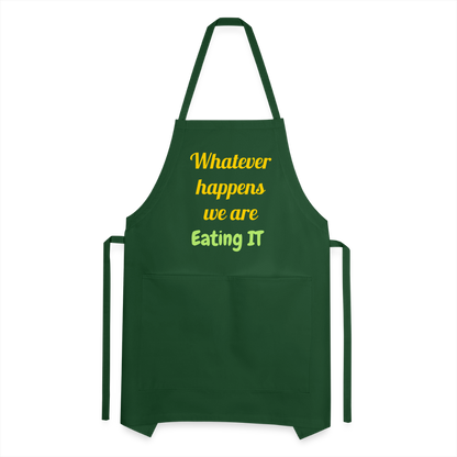 Whatever Happens Apron - forest green