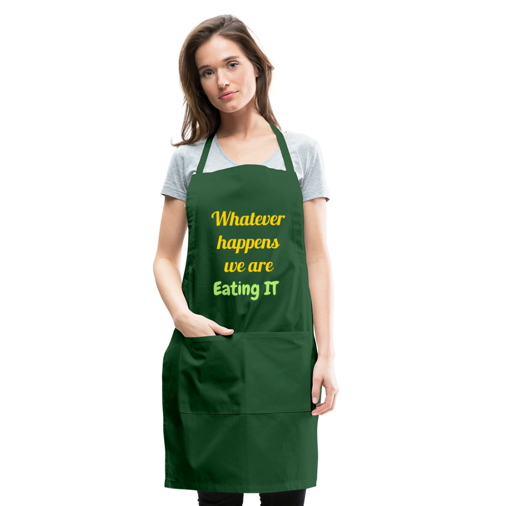 Whatever Happens Apron - forest green