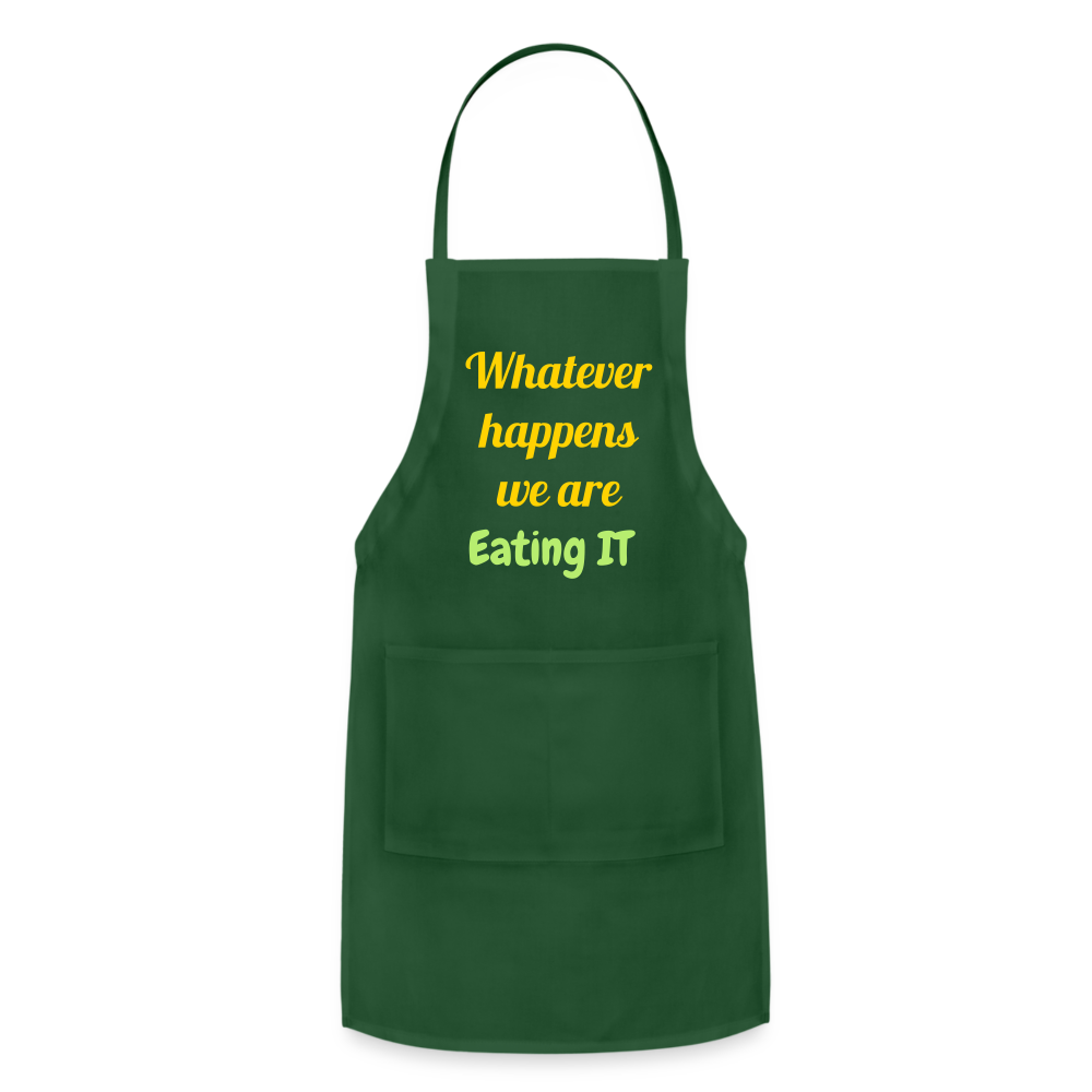 Whatever Happens Apron - forest green