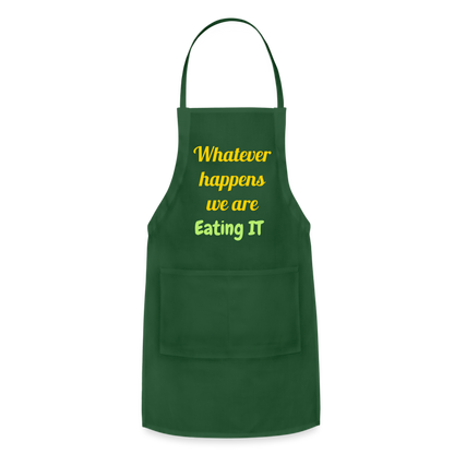 Whatever Happens Apron - forest green