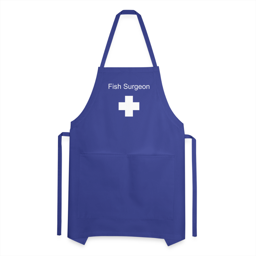 Fish Surgeon Apron - royal blue