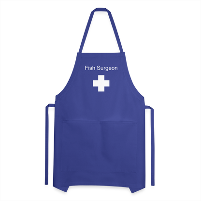 Fish Surgeon Apron - royal blue