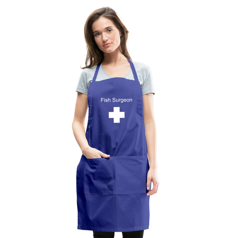 Fish Surgeon Apron - royal blue