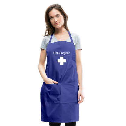 Fish Surgeon Apron - royal blue