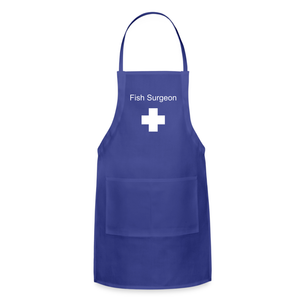 Fish Surgeon Apron - royal blue