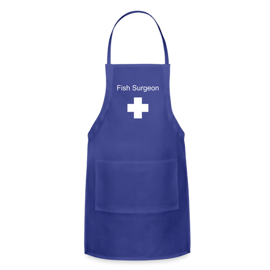 Fish Surgeon Apron - royal blue