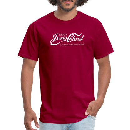 Ejoy Jesus Christ T-Shirt - dark red