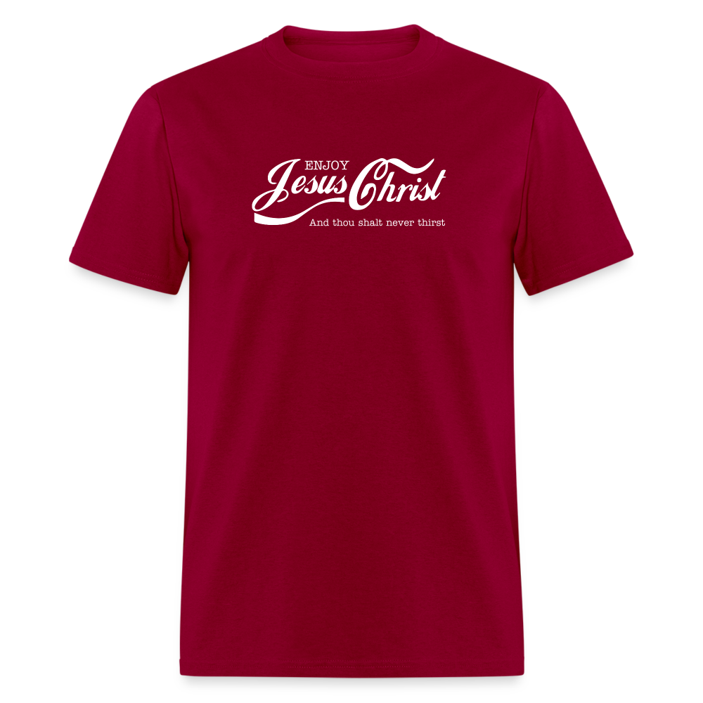 Ejoy Jesus Christ T-Shirt - dark red