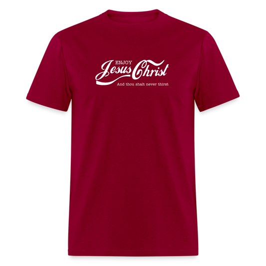 Ejoy Jesus Christ T-Shirt - dark red