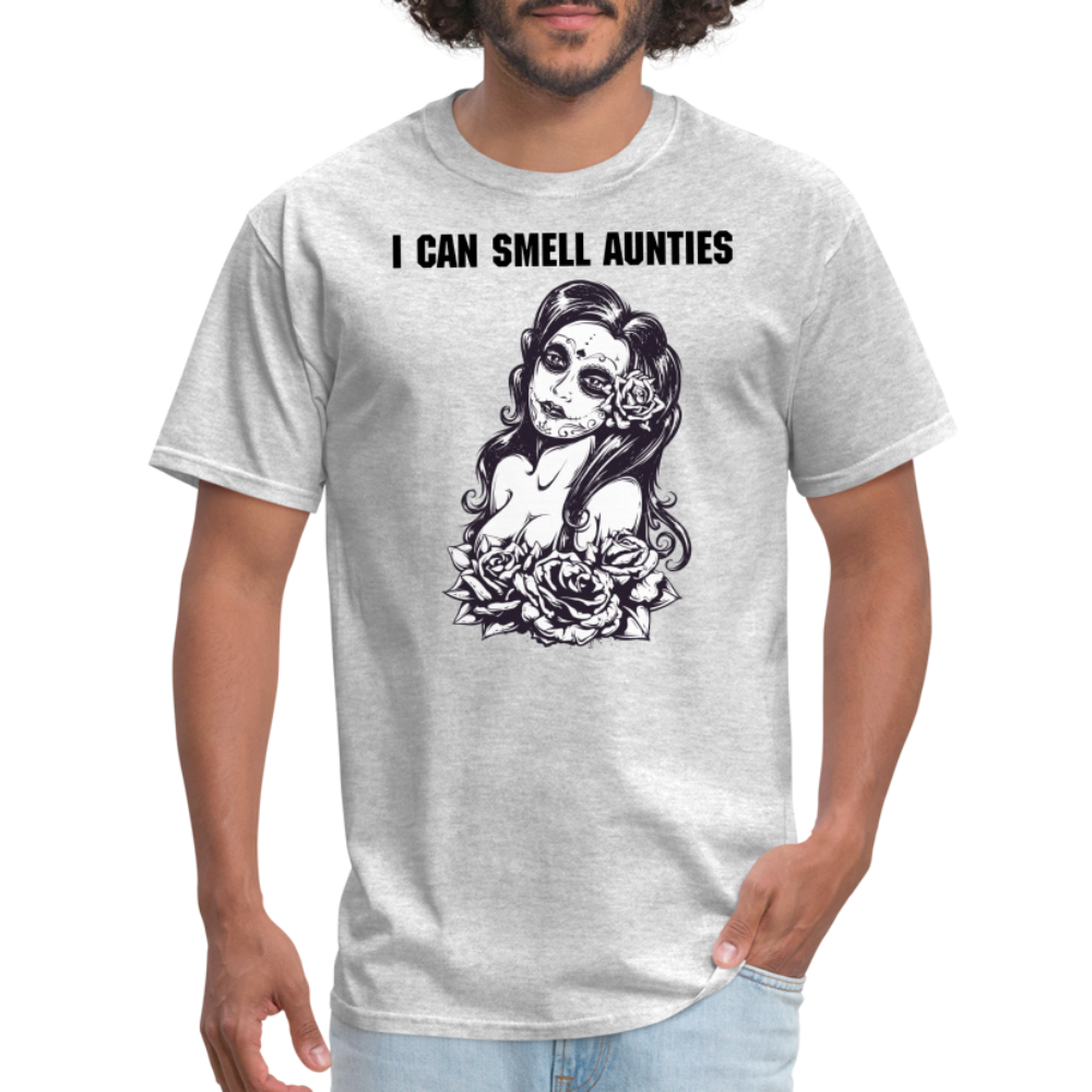 Can Smell Aunties T-Shirt - heather gray