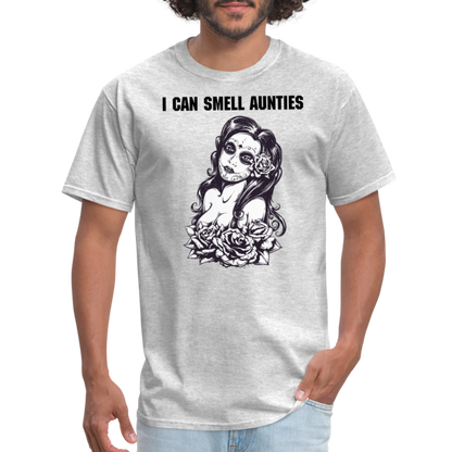 Can Smell Aunties T-Shirt - heather gray