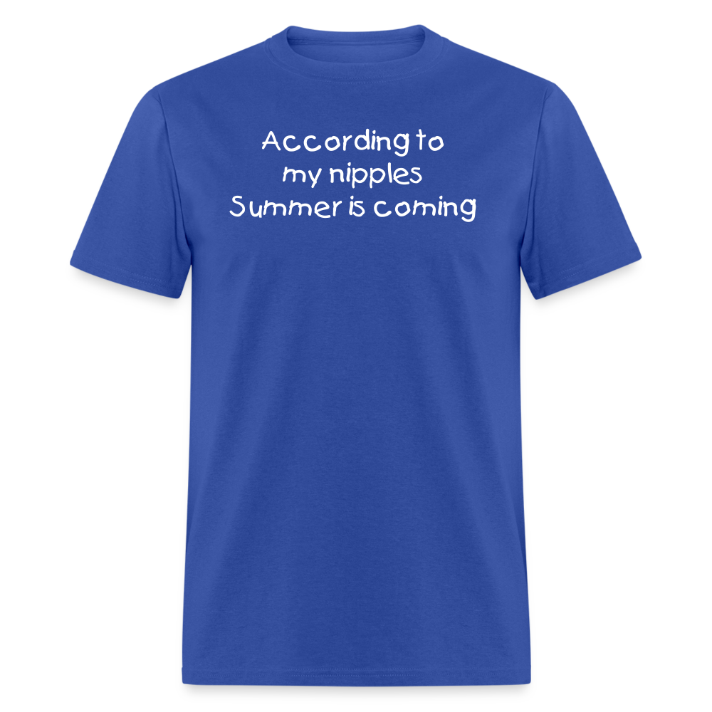 Summer is Coming T-Shirt - royal blue