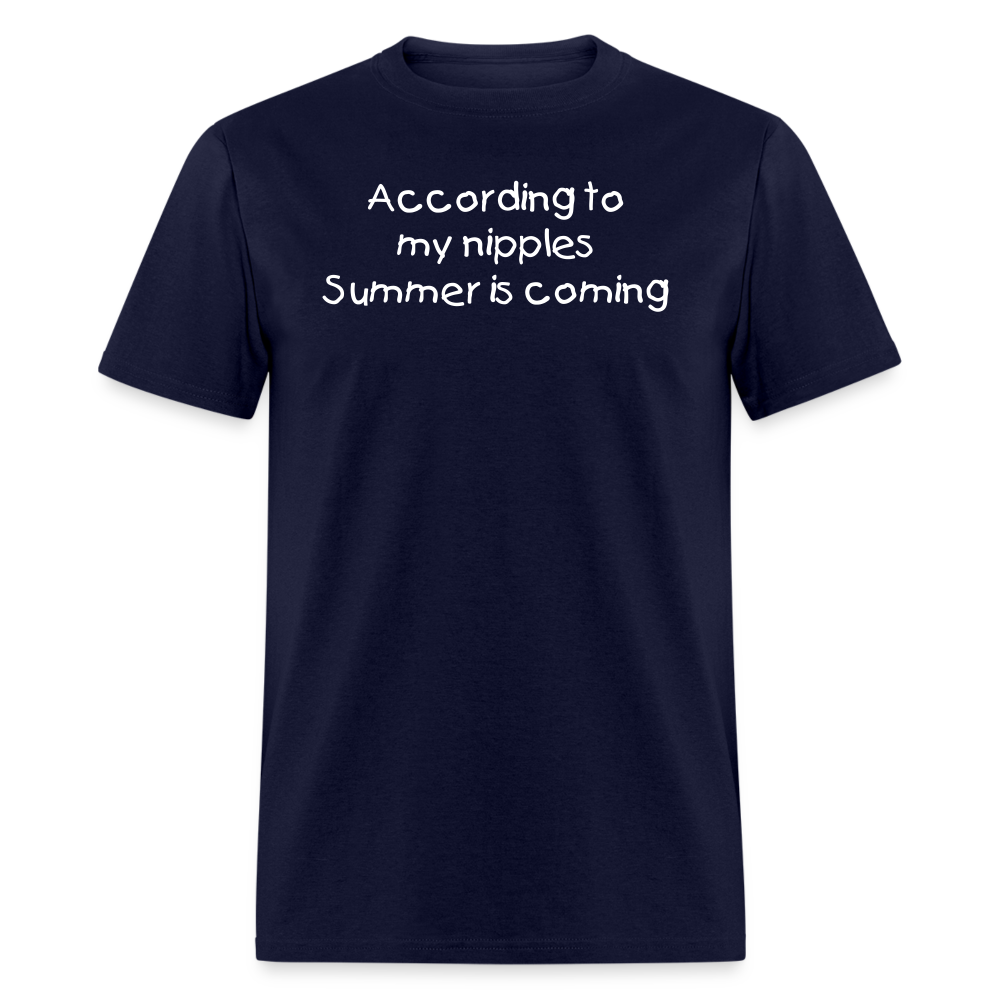 Summer is Coming T-Shirt - navy