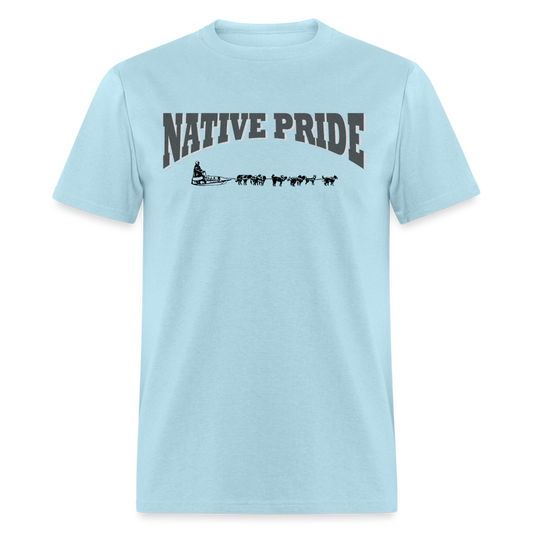 Native Pride Dogsled T-Shirt - powder blue