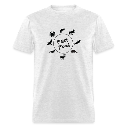 Fast Food T-Shirt - light heather gray