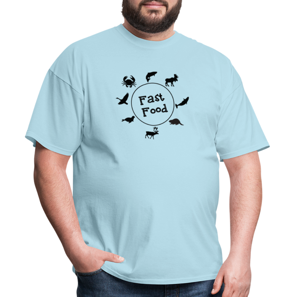 Fast Food T-Shirt - powder blue