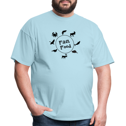 Fast Food T-Shirt - powder blue