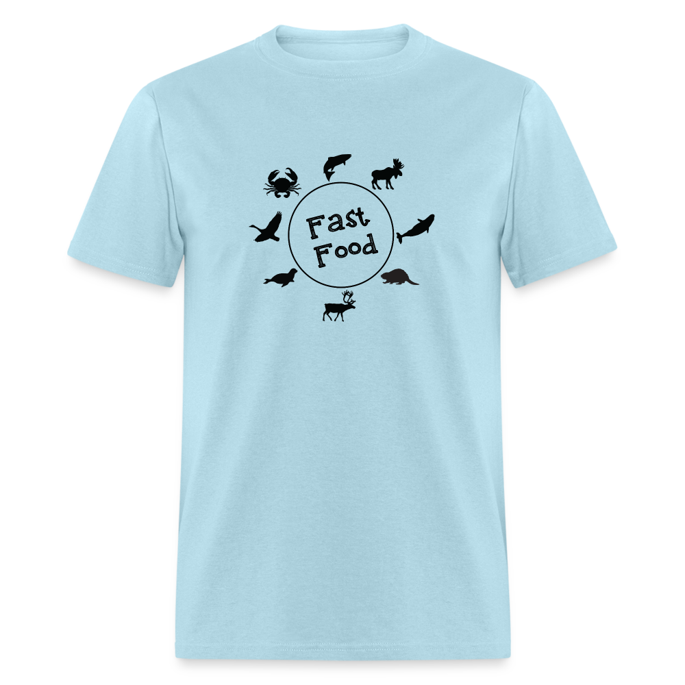 Fast Food T-Shirt - powder blue