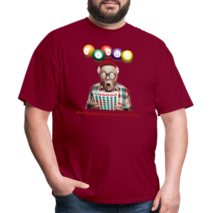 Bingo T-Shirt - burgundy