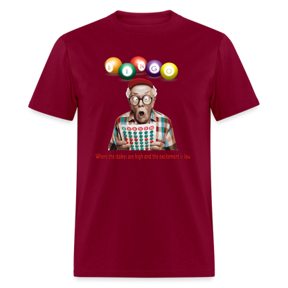 Bingo T-Shirt - burgundy