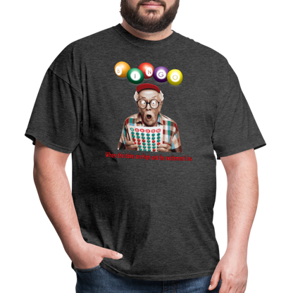 Bingo T-Shirt - heather black