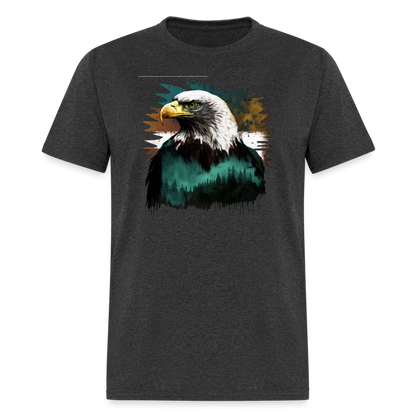 Eagle With Background T-Shirt - heather black